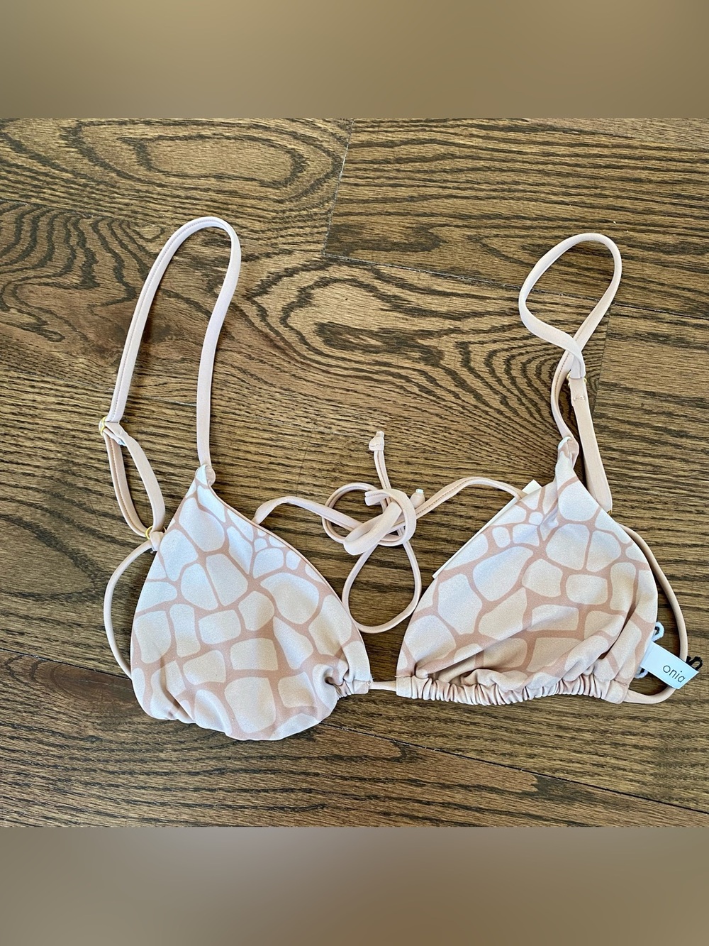 Onia Alexa Top in Nude Croc Multicolor, NWT